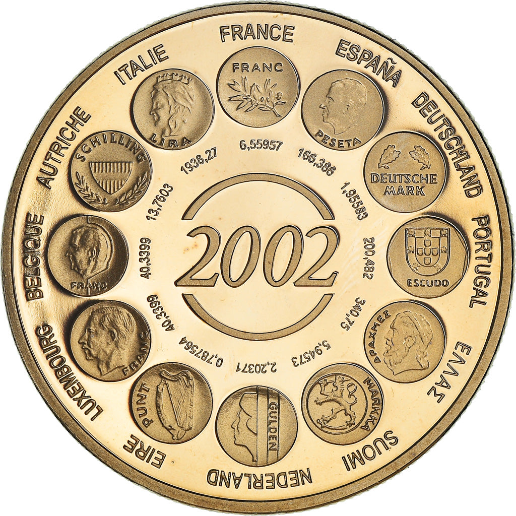 Francja, Medal, L'Europe, Naissance de l'Euro Fiduciaire, Politics, 2002