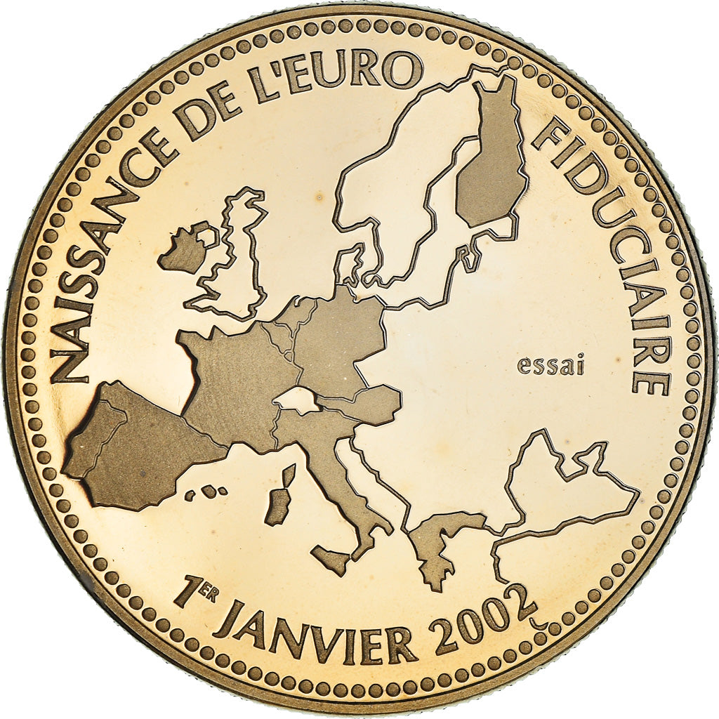 Francja, Medal, L'Europe, Naissance de l'Euro Fiduciaire, Politics, 2002