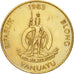 Vanuatu, 5 Vatu, 1983, British Royal Mint, EF(40-45), Nickel-brass, KM:5