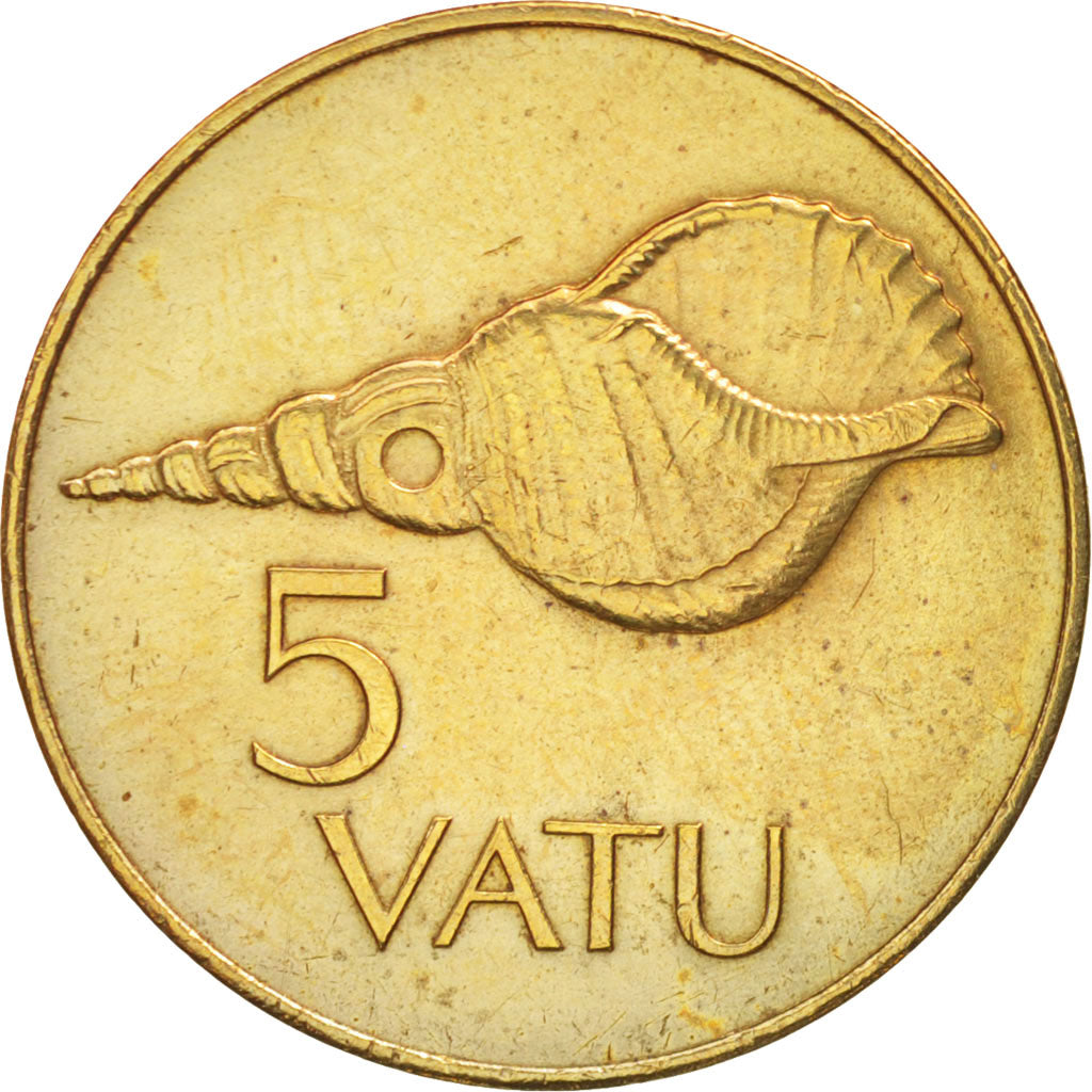 Vanuatu, 5 Vatu, 1983, British Royal Mint, EF(40-45), Nickel-brass, KM:5