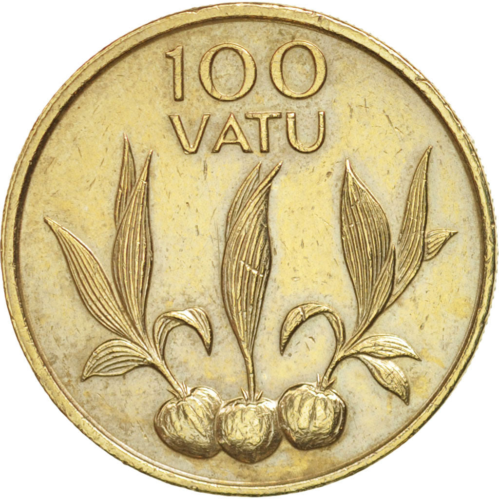Vanuatu, 100 Vatu, 1988, SS, Nickel-brass, KM:9