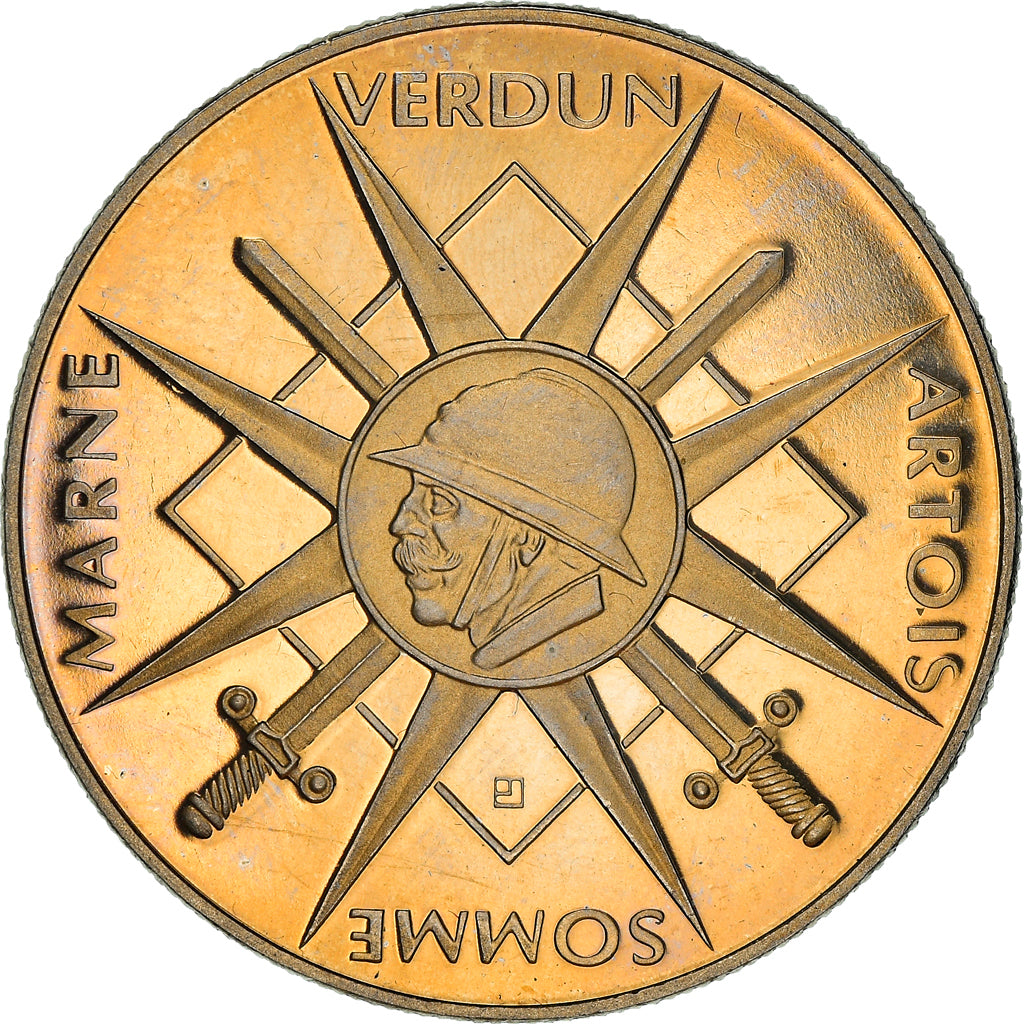 France, Medal, Première Guerre Mondiale, Somme-Marne-Verdun-Artois, WAR, 1998