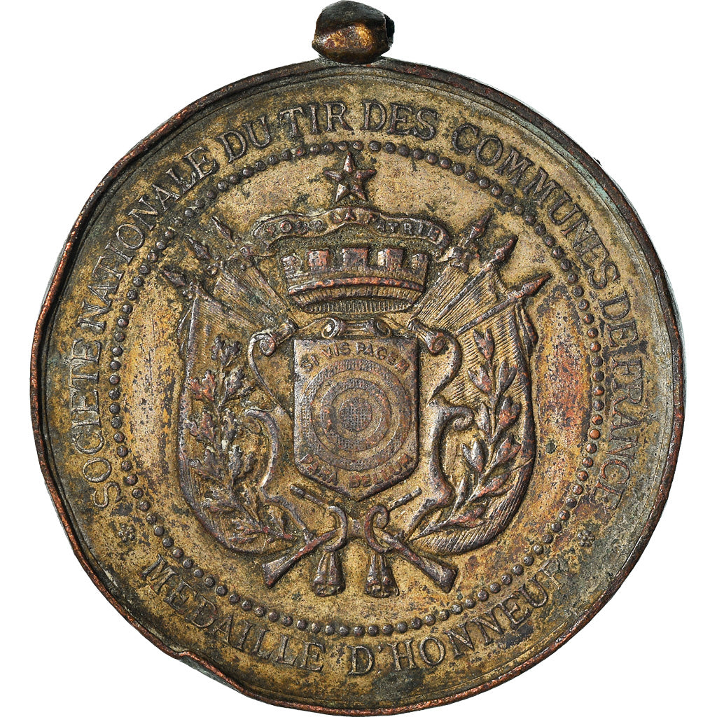 France, Médaille, Société Nationale de Tir des Communes de France, B, Cuivre