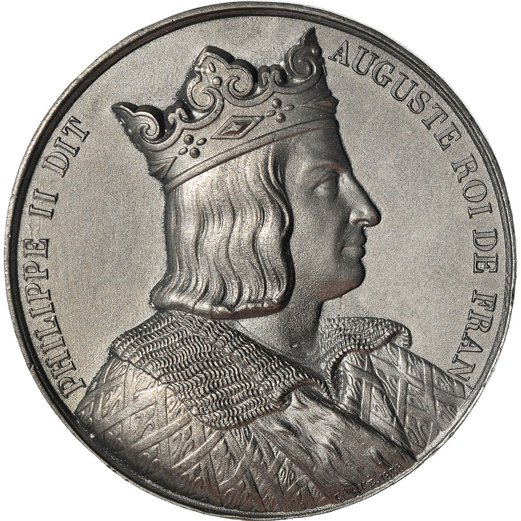 France, Médaille, Philippe II, Dit Auguste, Roi de France, History, Caqué