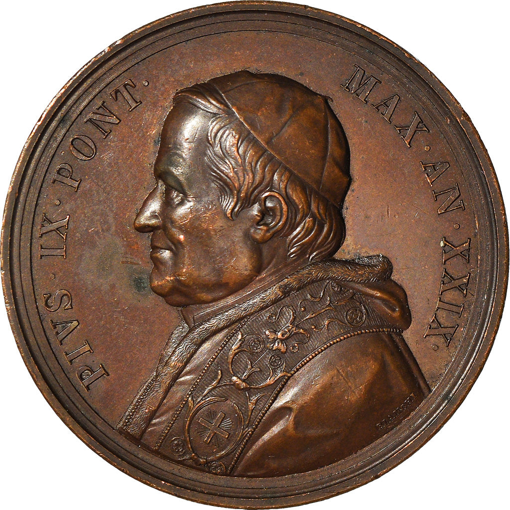 Vatican, Medal, Pie IX, Basilique Santa-Maria de Trastevere, Religions &