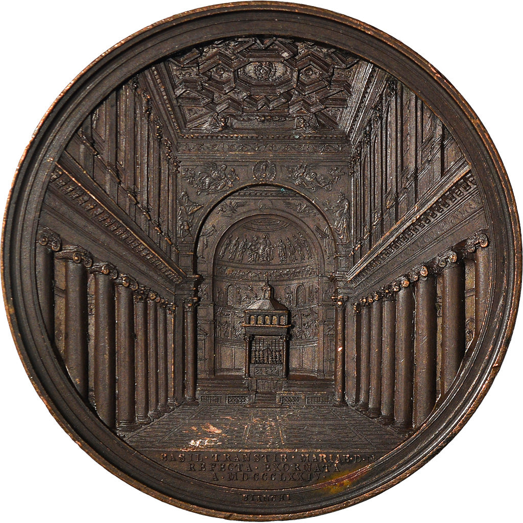 Vatican, Medal, Pie IX, Basilique Santa-Maria de Trastevere, Religions &
