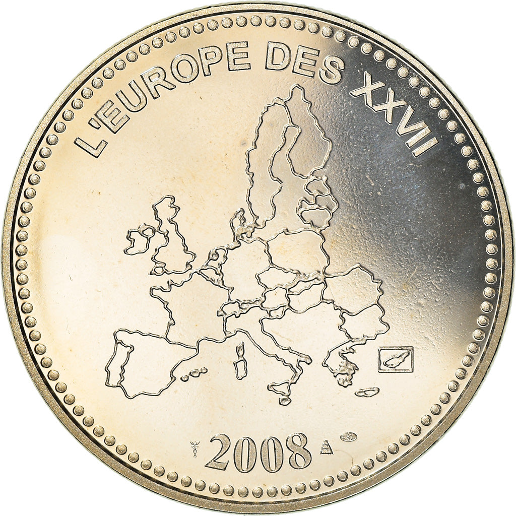 Francja, Medal, L'Europe des XXVII, Veme République, Politics, 2008, MS(65-70)