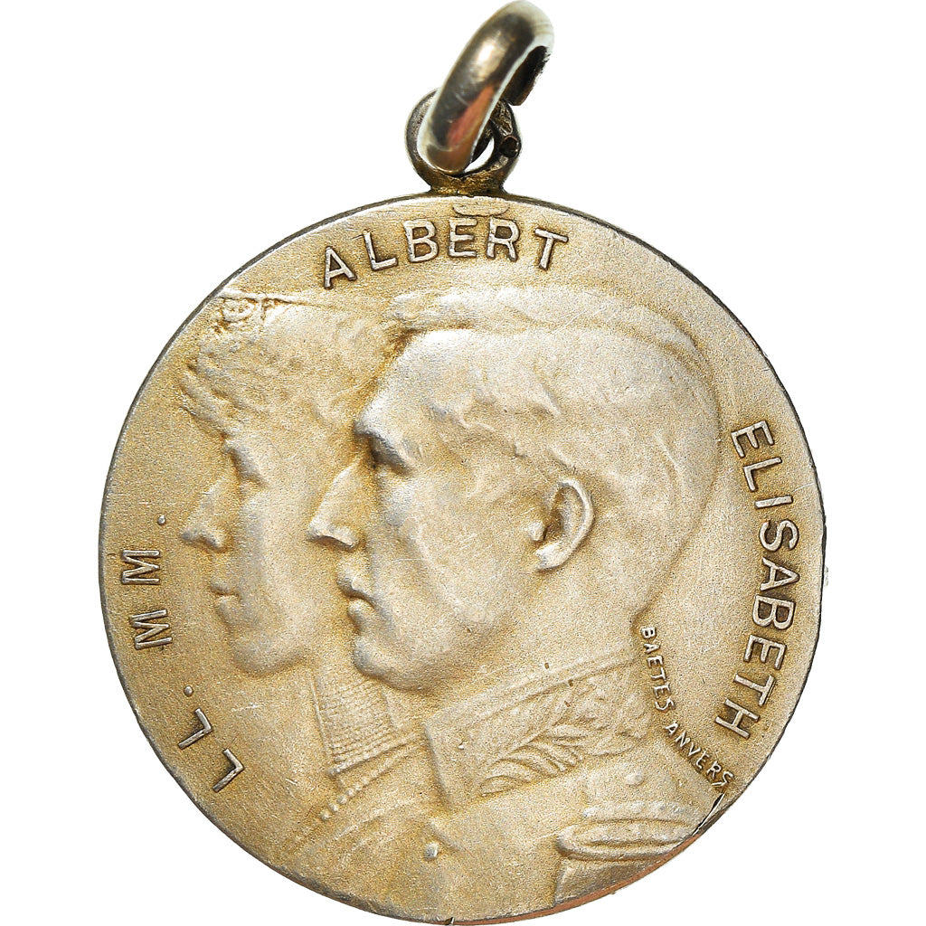 Belgium, Medal, Albert Ier, Pour l'Enfant du Soldat, WAR, 1914, Baetes