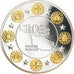 Francia, medalla, 10 Ans de l'Euro, Malte, Politics, FDC, Copper Plated Silver