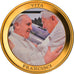 Vaticano, medaglia, Le Pape François, Religions & beliefs, FDC, Rame dorato