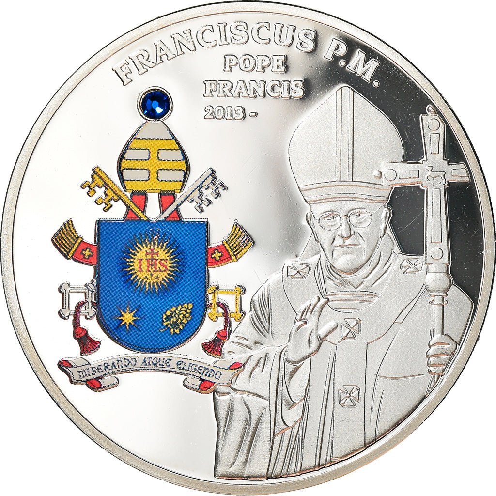 Vatican, Médaille, Le Pape François, Religions & beliefs, 2013, FDC, Cuivre