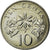 Moneta, Singapur, 10 Cents, 1988, British Royal Mint, MS(64), Miedź-Nikiel