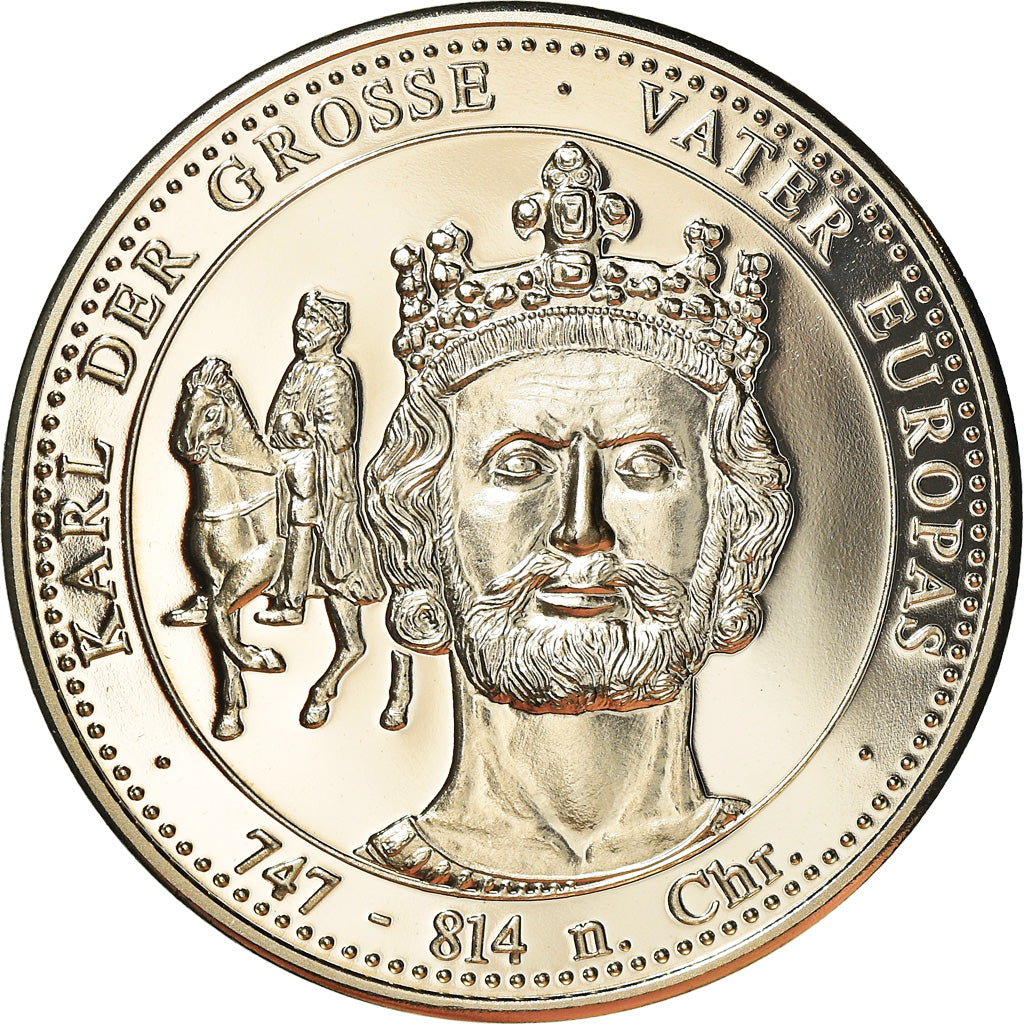 France, Medal, Apogée de l'Histoire Allemande, Charles Le Grand, History, 1999