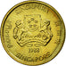 Coin, Singapore, 5 Cents, 1988, British Royal Mint, MS(64), Aluminum-Bronze