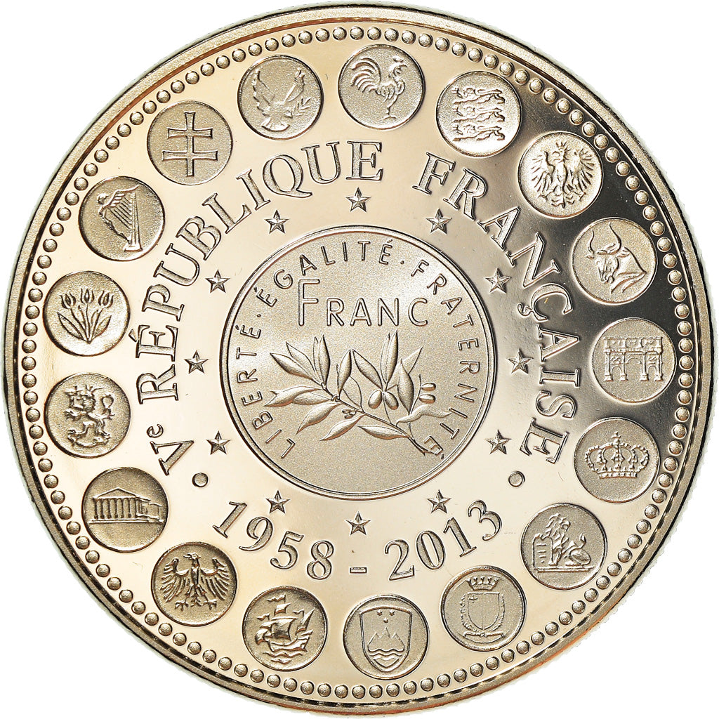 Francja, Medal, L'Europe des XXVII, Veme République, Politics, 2013, MS(65-70)