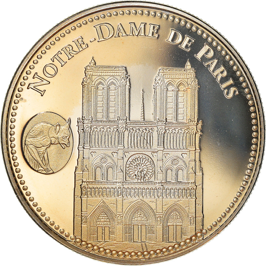 France, Medal, Paris - Cathédrale Notre Dame de Paris, Patrimoine Culturel
