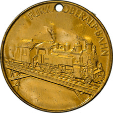 Suisse, Médaille, Furka Oberalp-Bahn, TTB+, Cuivre