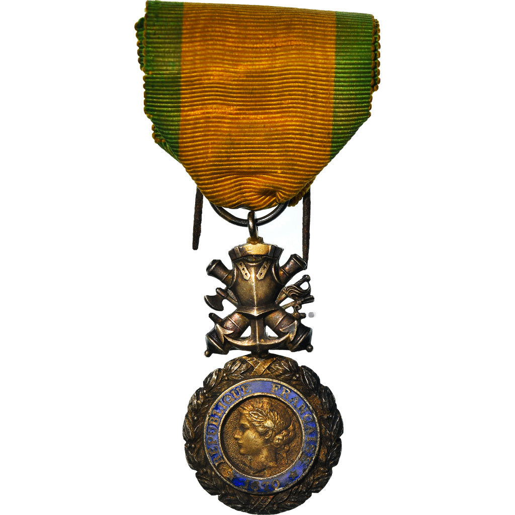 Francia, Troisième République, Valeur et Discipline, medalla, 1870, Muy buen