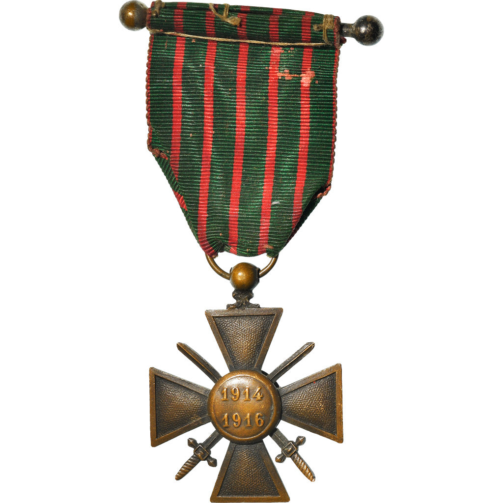 Frankrijk, Croix de Guerre, Une Citation, WAR, Medaille, 1914-1916, Heel goede
