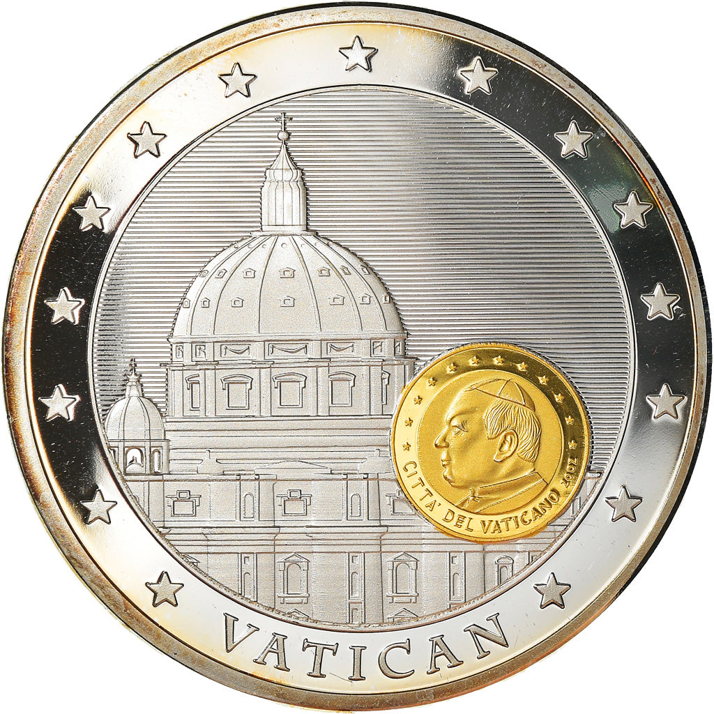 Vatican, Medal, Union Economique et Monétaire, Politics, 2012, MS(65-70)