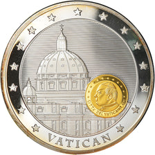 Vatican, Medal, Union Economique et Monétaire, Politics, 2012, MS(65-70)