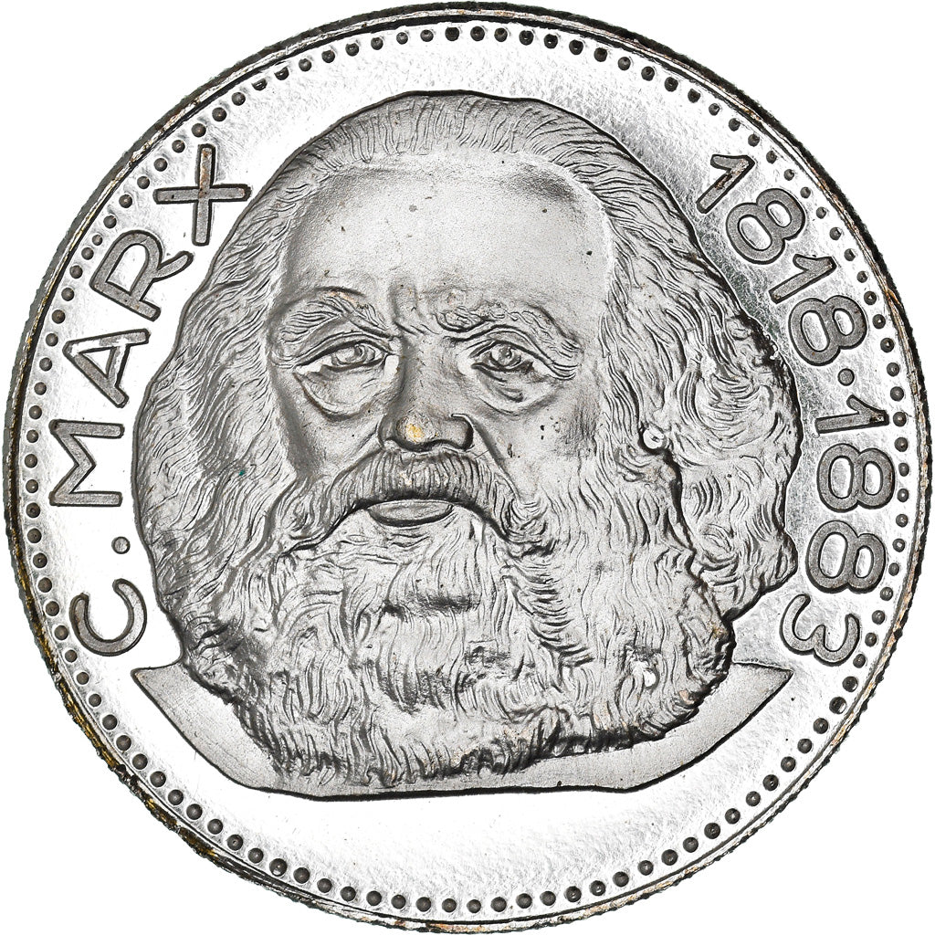 Germany, Medal, Les Leaders Communistes, Karl Marx, MS(63), Copper Plated Silver