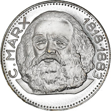 Germany, Medal, Les Leaders Communistes, Karl Marx, MS(63), Copper Plated Silver