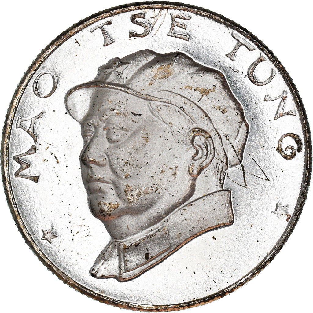 France, Médaille, Communist leaders, Mao Tse Tung, History, SUP, Argent