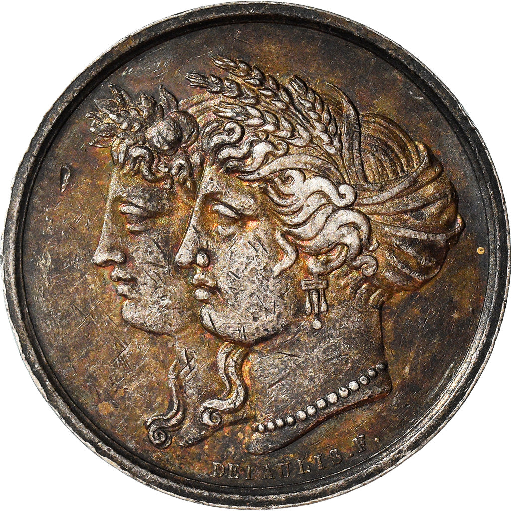França, Medal, Société d'Agriculture de Seine Inférieure, 1819, Depaulis