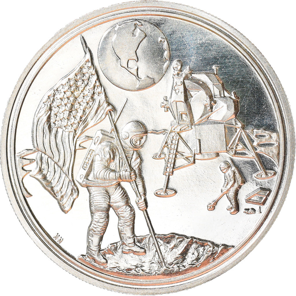 United States of America, Medal, Landing on the Moon, N.Amstrong, Sciences &
