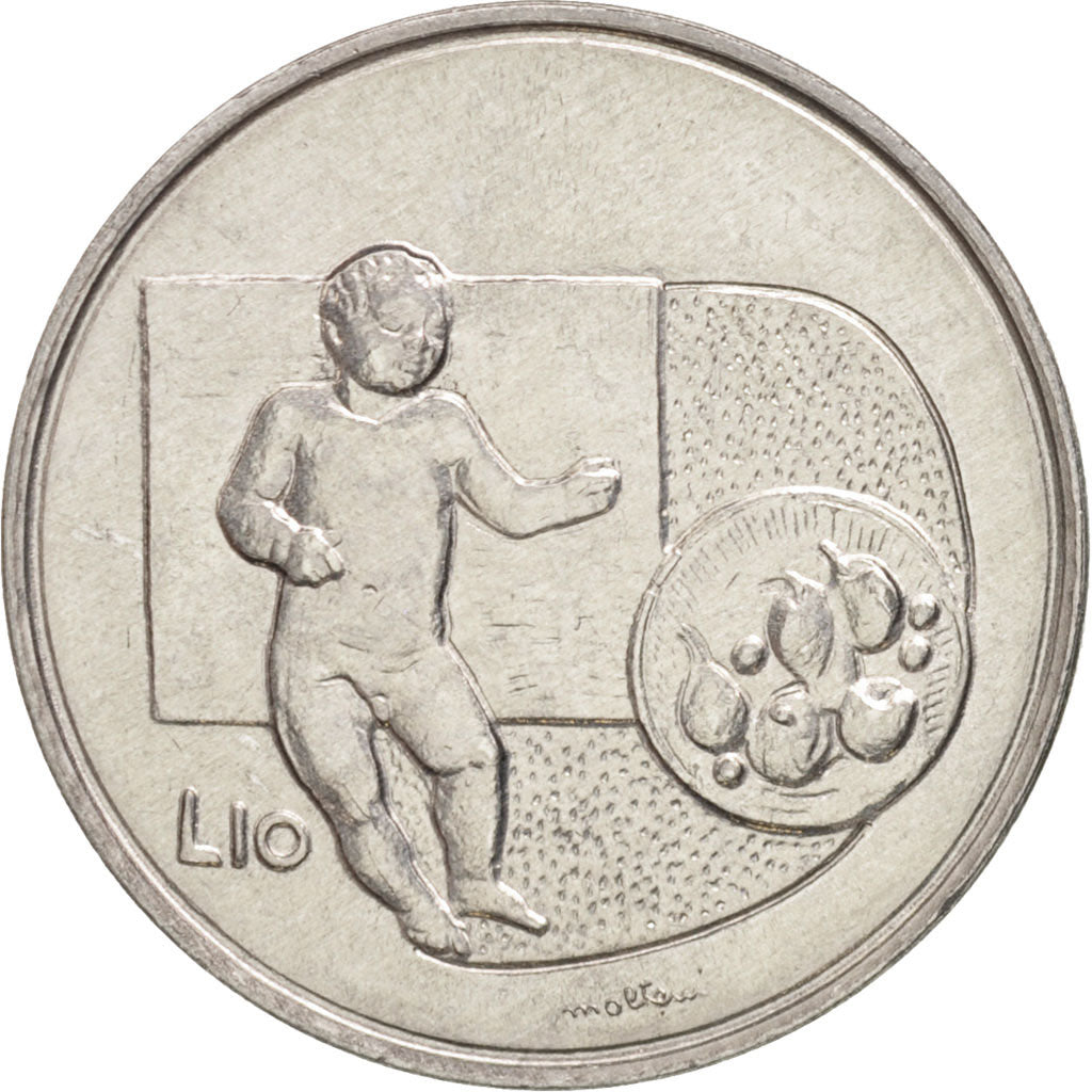 San Marino, 10 Lire, 1976, MS(63), Aluminum, KM:54