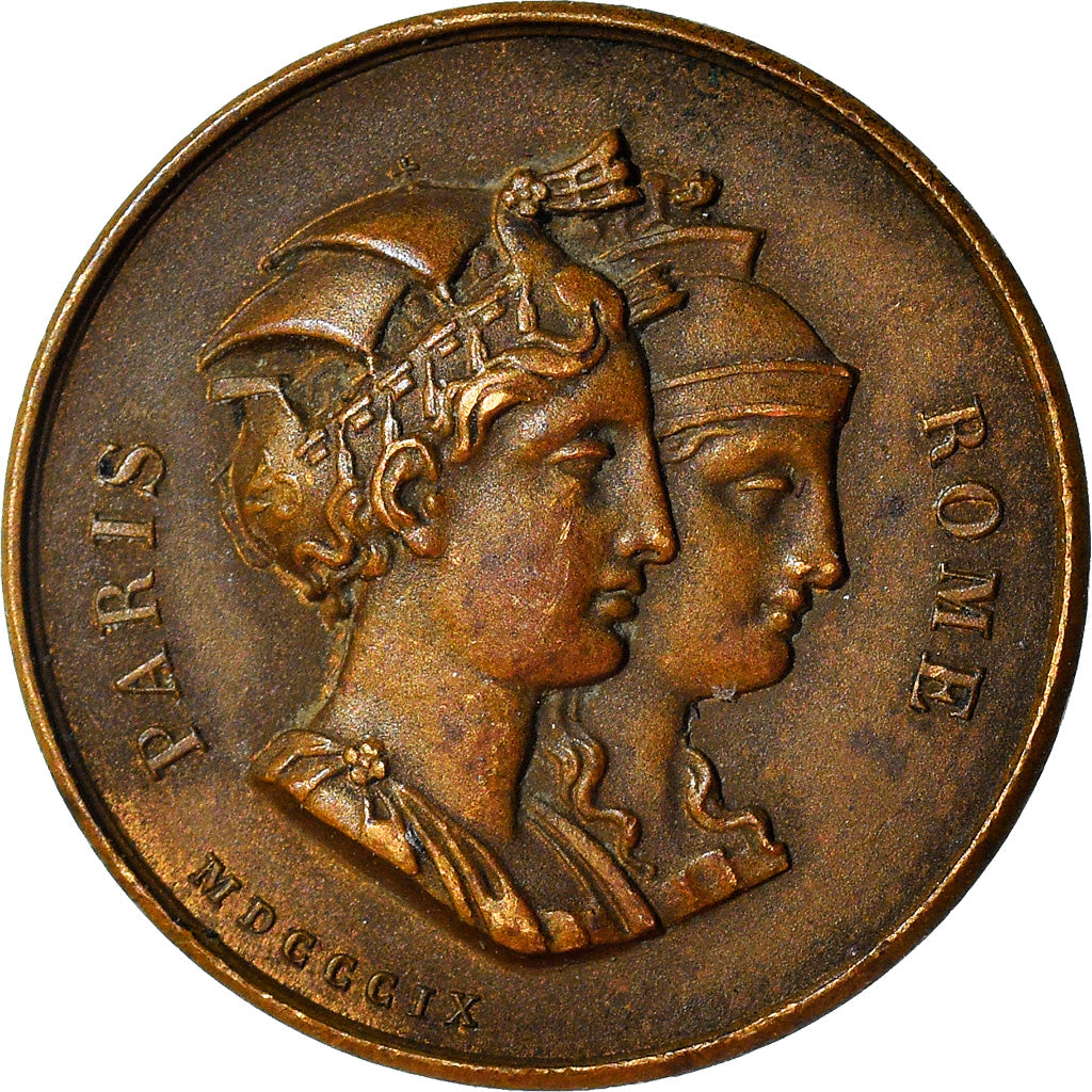 France, Jeton, Napoleon Ier , Naissance du Roi de Rome, History, 1811, Refrappe