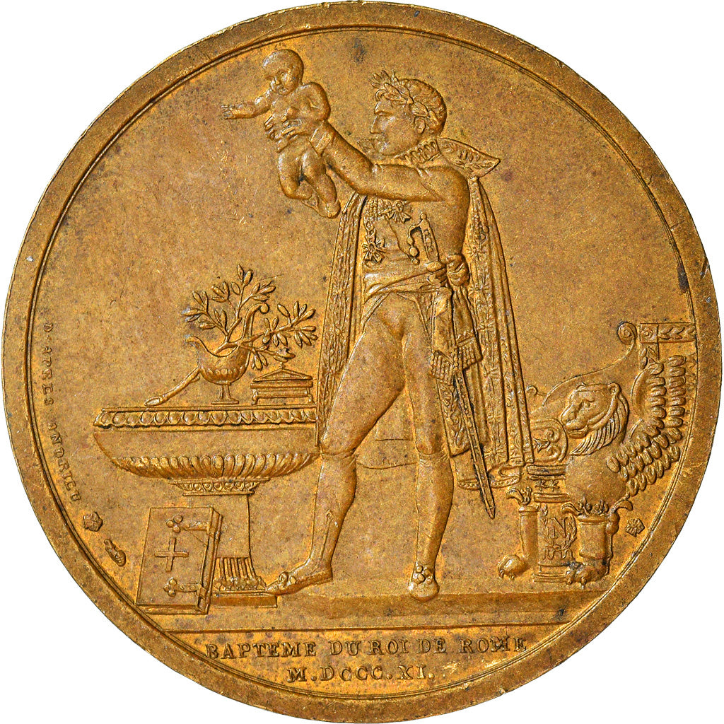 France, Médaille, Napoléon Ier, Baptème du Roi de Rome, History, 1811