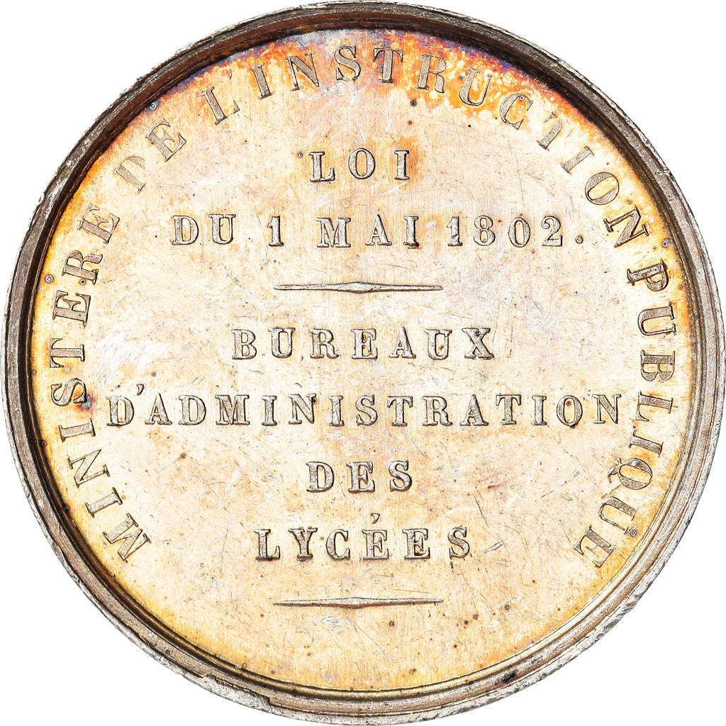 France, Medal, Napoléon III, Bureaux d'Administration des Lycées, History