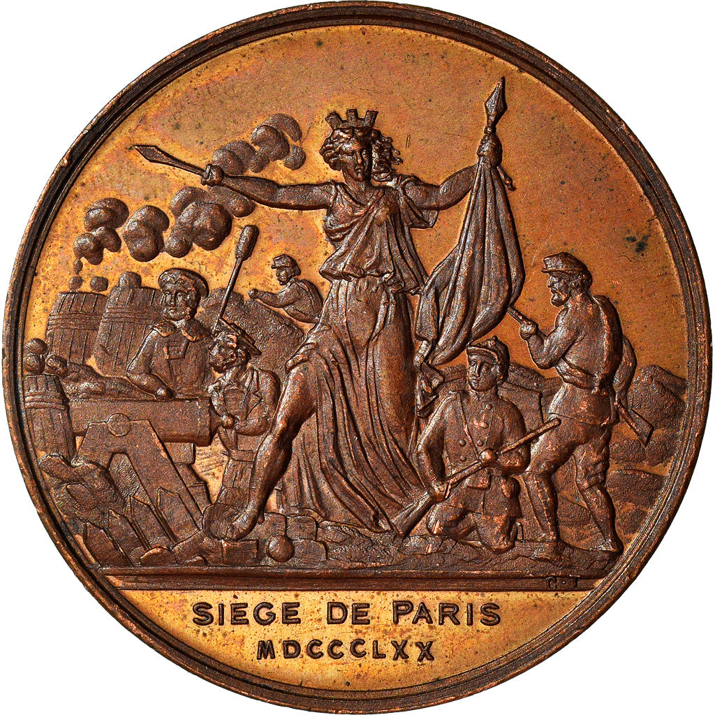 France, Jeton, La Commune, Jeton de Présence, Siège de Paris, History, 1870
