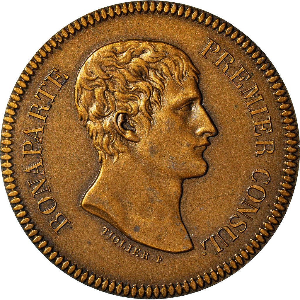 France, Medal, Napoléon Bonaparte visite l'Hôtel des Monnaies, History, An XI