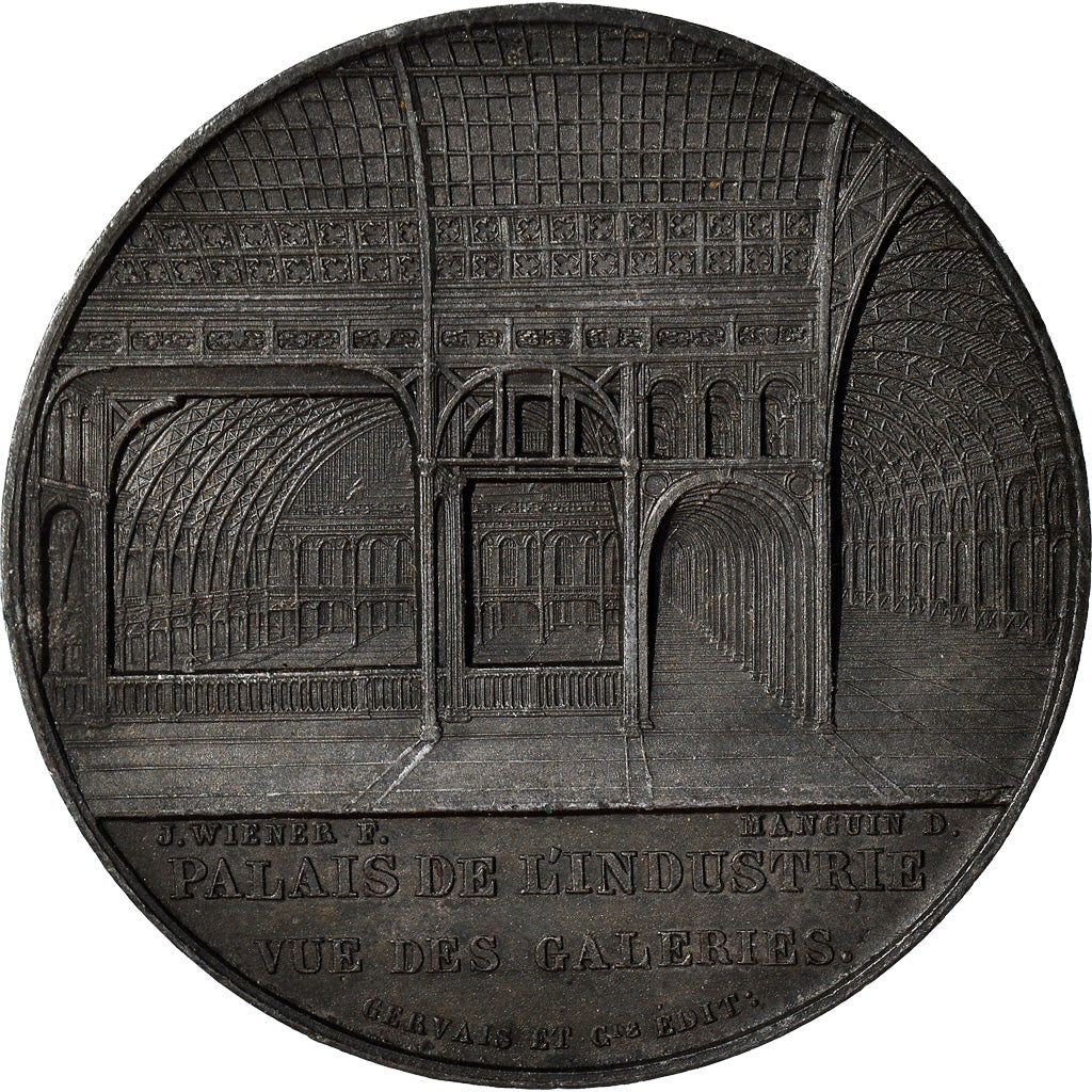 France, Medal, Napoléon III et Eugénie, Palais de l'Industrie, History