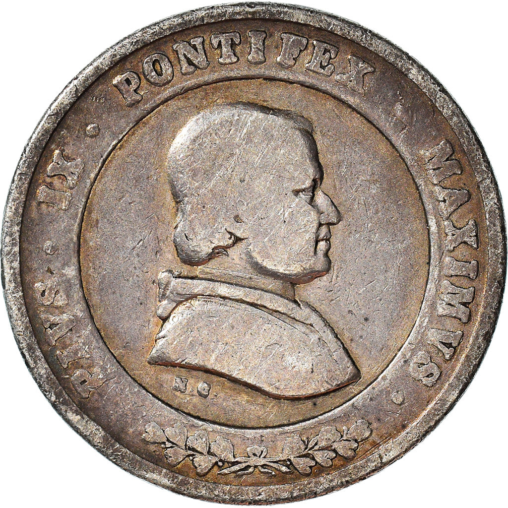 Watykan, Medal, Pie IX, Causa Nostrae Laetitiae, Religie i wierzenia, VF(20-25)