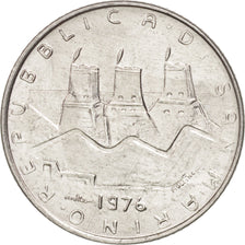 San Marino, 2 Lire, 1976, MS(63), Aluminum, KM:52