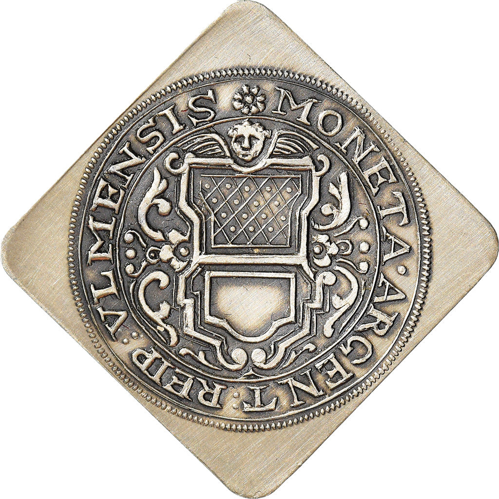 Germany, Token, Ulm, Reproduction 1 Gulden, History, 1704, AU(55-58), Silver