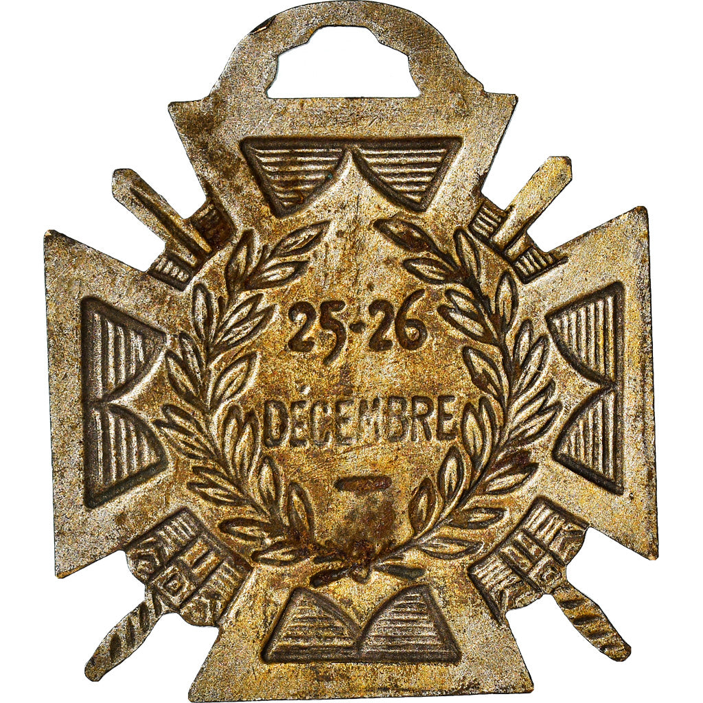 France, Journée du poilu, WAR, Medal, 1915, Very Good Quality, Silvered bronze