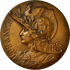 France, Medal, Marianne Casquée, France, Arts & Culture, Marey, AU(55-58)