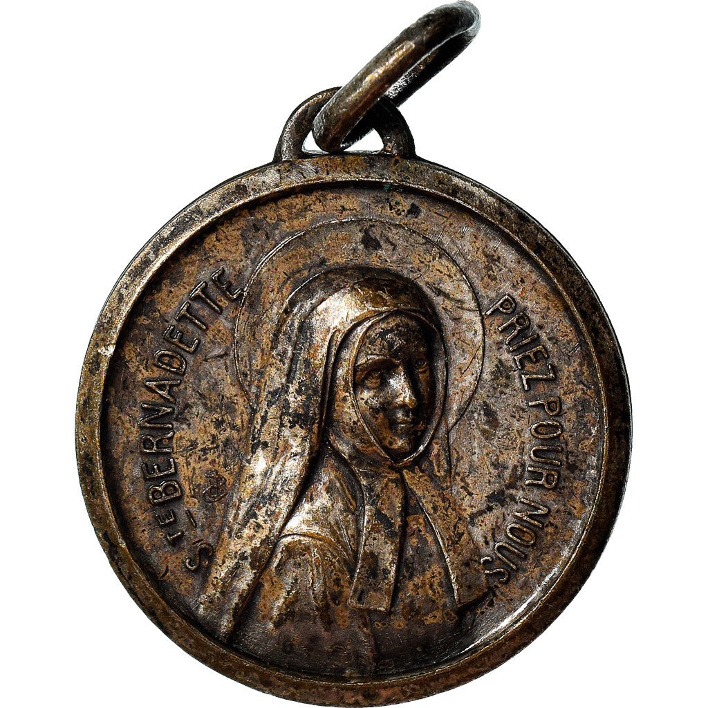 France, Medal, Notre Dame de Lourdes, Religions & beliefs, 1958, AU(50-53)