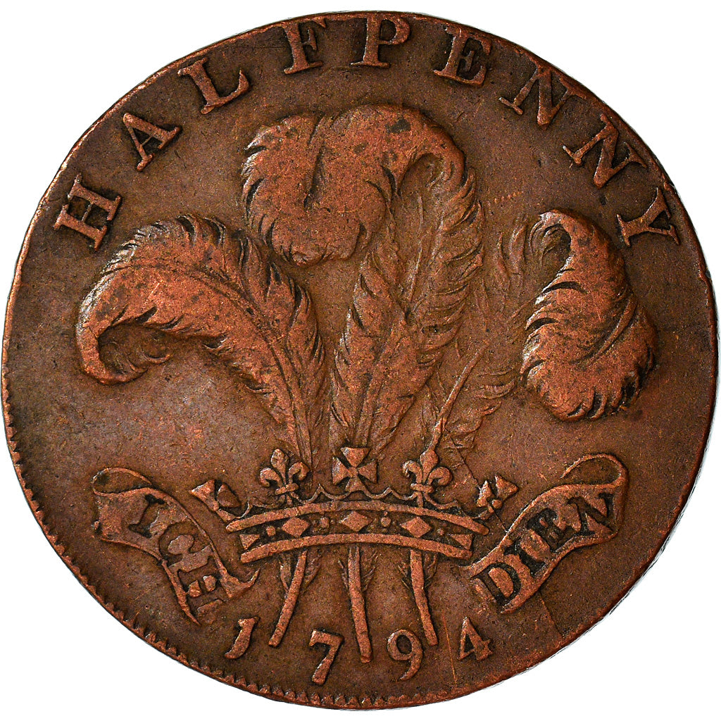 Münze, Großbritannien, Essex, Halfpenny Token, 1794, Warley, SS, Kupfer