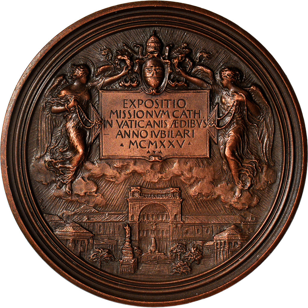 Vatican, Medal, Pie XI, Expositio Missionum, Religions & beliefs, 1925