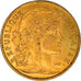 Moneda, Francia, Marianne, 10 Francs, 1907, Paris, MBC, Oro, KM:846