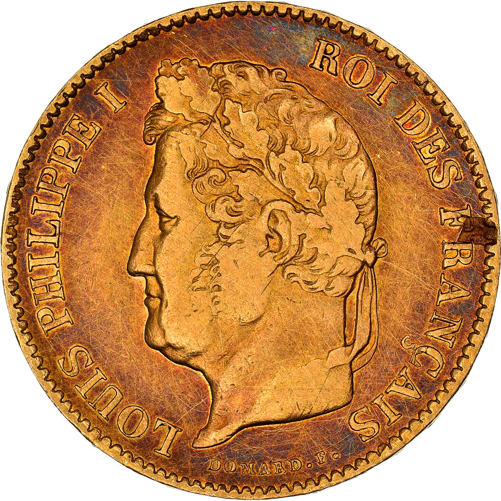 Munten, Frankrijk, Louis-Philippe, 40 Francs, 1834, Paris, ZF, Goud, KM:747.1