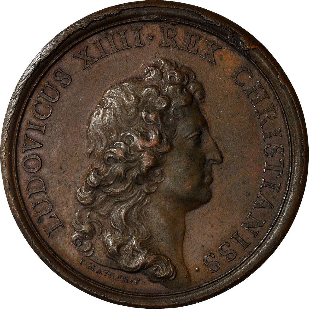 France, Medal, Louis XIV, Congrès de Philippsburg, History, 1662, Mauger