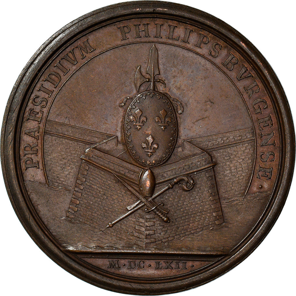 France, Medal, Louis XIV, Congrès de Philippsburg, History, 1662, Mauger