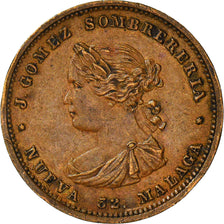 España, medalla, Isabelle II, J. Gomez gomez Sombrereria, Malaga, Publicity